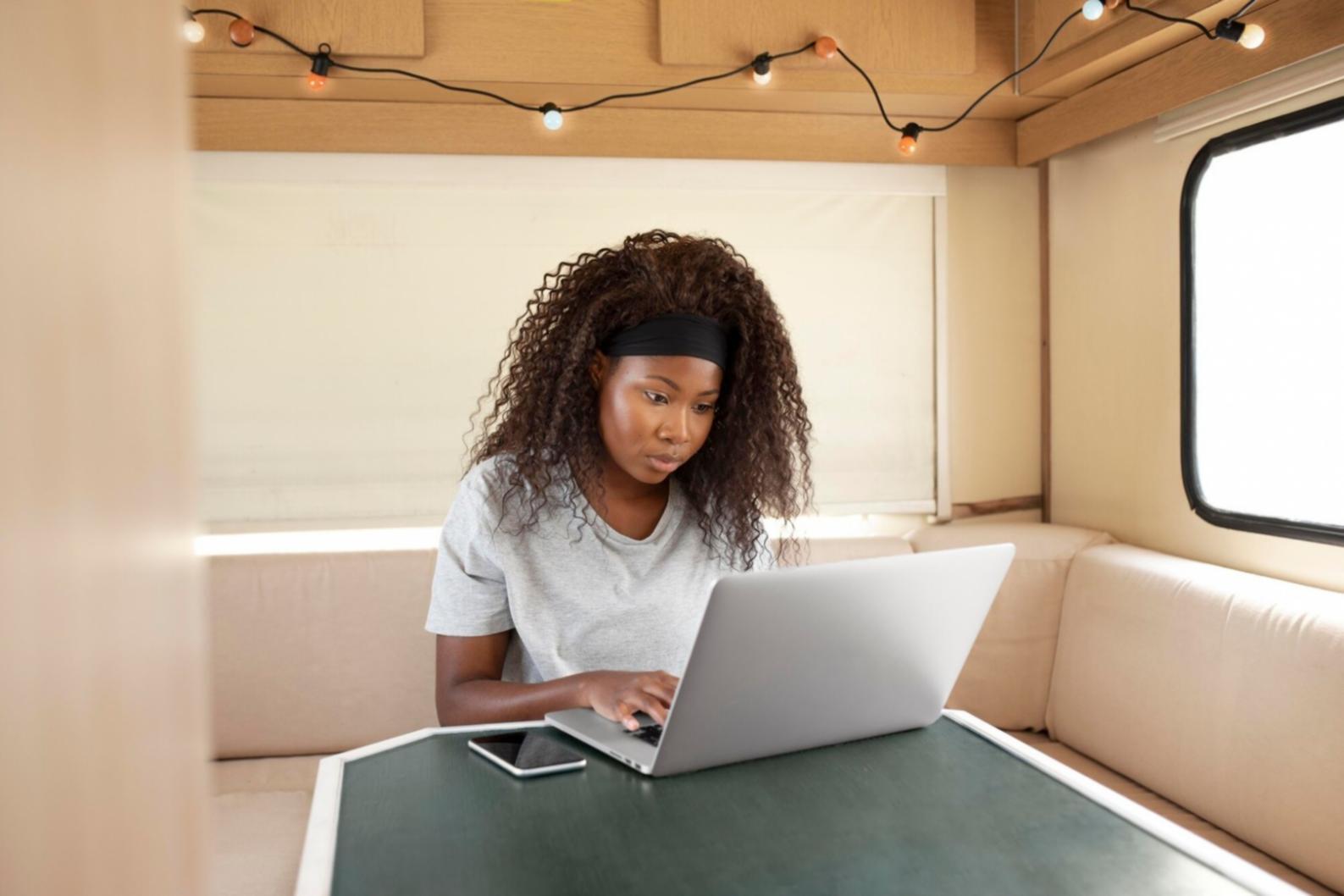 Family reviewing financial documents together at kitchen table