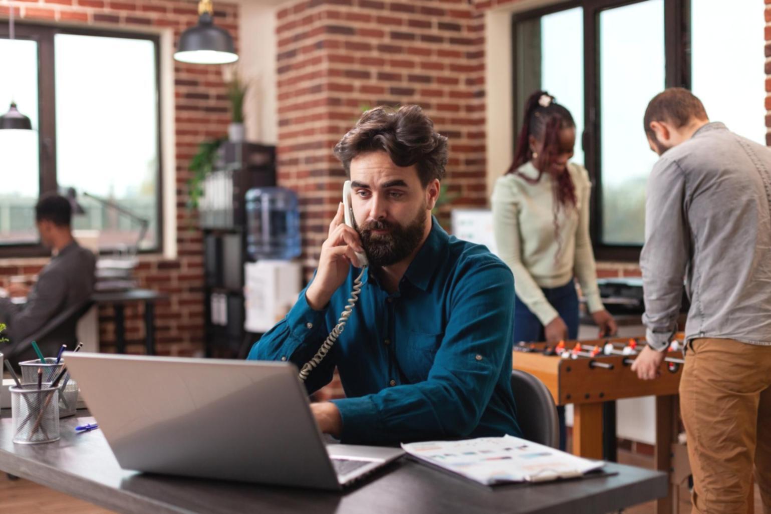 Australian family working on budget planning together